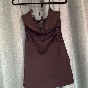 Nasty Gal Lace Black MIDI Dress